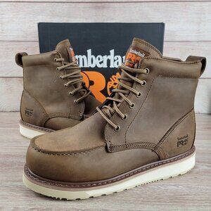 NEW Timberland PRO Wedge 6" Soft Moc-Toe Work Boots Size 11.5 Oil Slip Resistant